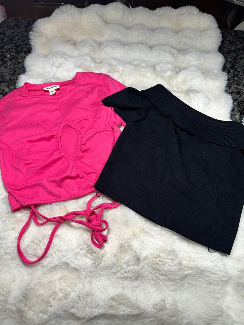 Chelsea & Violet Hot Pink Ruched Side-Tie Camisole